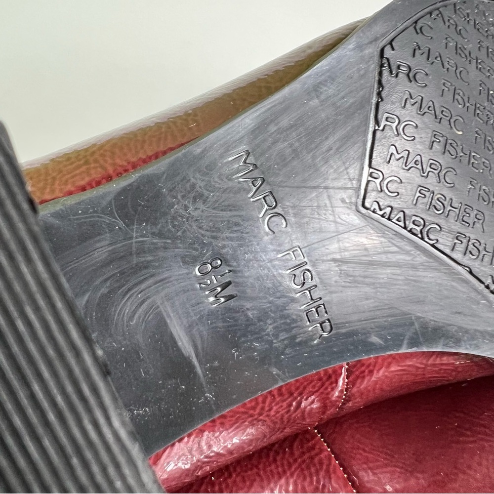 Marc Fisher shoes Phylicia 2 Loafer Burgundy size 8.5 - Picture 8 of 8